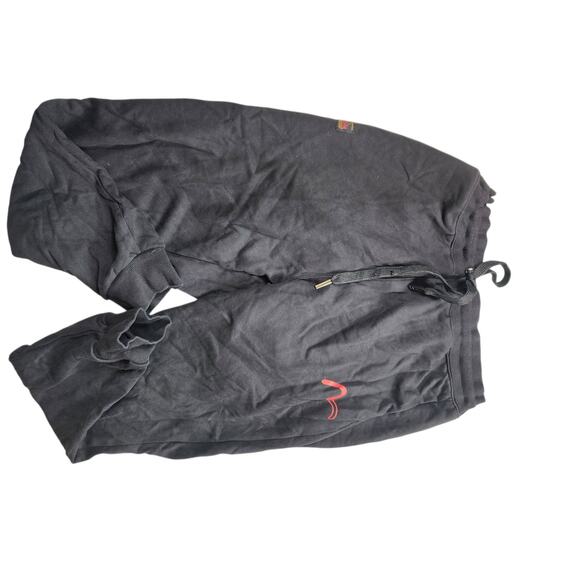 EVISU Heritage Custom XL Sweatpants Red Daicock Graphic Logo Streetwear Joggers - Picture 9 of 16